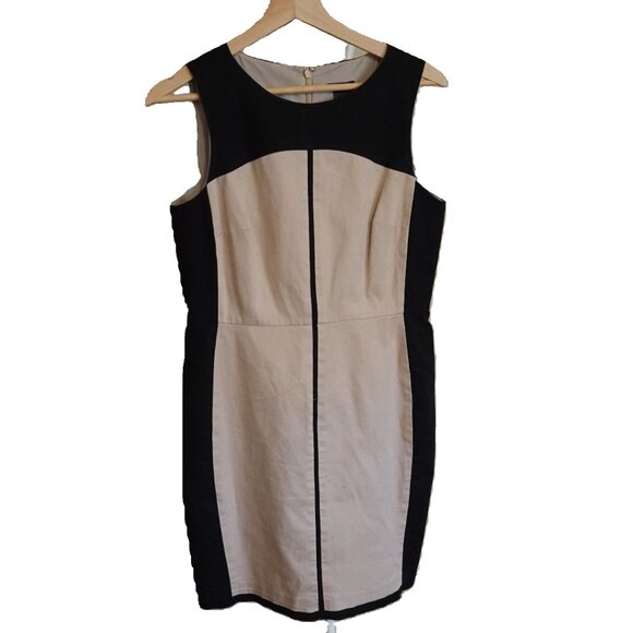 Ann Taylor Colourblock Long Midi Dress in Size 8P - Picture 1 of 5